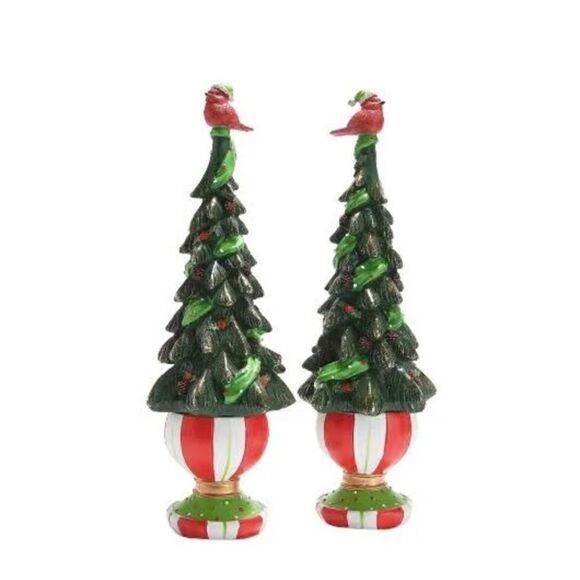 Temptations by Tara. Limited Edition cardinal trees. Holiday decor. NWB. - Picture 3 of 8